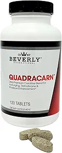 Beverly International Quadracarn 4X-Potency, Lab Tested Ultra-Premium Carnitine Blend for Fat Loss, Muscle Definition, Μεταβολισμός, Mood, Energy Boost, Anti-Aging, Brain Function. 120 δισκία.