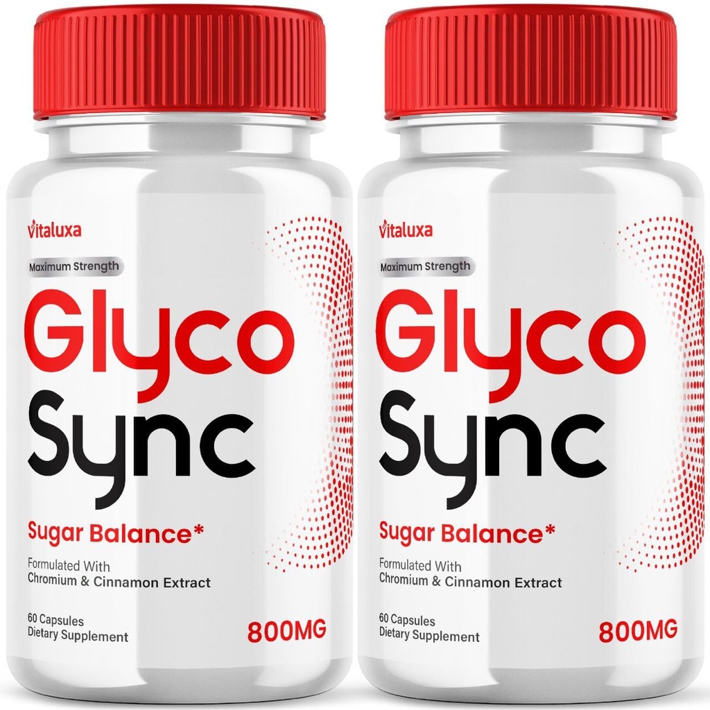 (2 Pack) Glyco Sync Balance Capsules, GlycoSync Glycogen Support Supplement Pills, Glucosyn Joint Restore Formula Glicosync Maximum Strength Advanced Syn Zync Premium Pressure Reviews (120 Capsules)