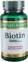Nature's Bounty Super Potency Biotin 5000mcg - 72 softgels (Pack of 2)