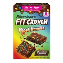 FITCRUNCH Dipped Protein Brownies, 12g of Protein & 4g of Sugar (8 Brownies, Confetti)