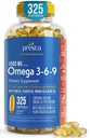 Omega 3-6-9 Diyetsel Tamam (325 ct.) - Görsel Fonksiyonlar ve Göz Sağlığı - Kalp, Cardiovasküler Sağlık, Sağlıklı Cilt, Saç ve Genel Sağlık (Omega 3-6-9)