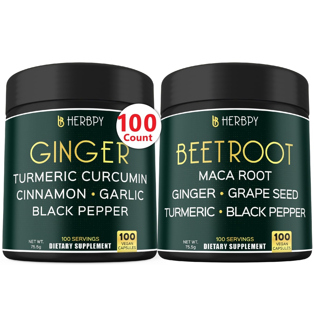 5in1 Ginger Supplement & 6in1 Arıt Kök Kapsülleri - Kalp Sağlığı, Immune ve Digestiveive