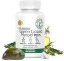 New Zealand - Green Lipped Mussel for Humans - 19.000mg Σερβιρίσματος - Αποξηραμένο Παγωμένο Perna Canaliculus με Ωμέγα 3 - Υποστήριξη Κοινή Κινητικότητα & Κυκλοφορία - Μη ΓΤΟ & Γλουτένη – 60 Κάψουλες