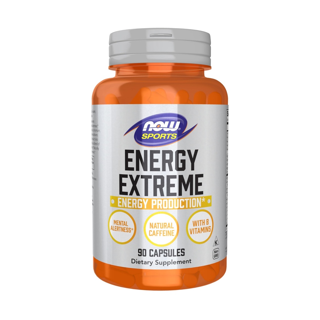 NOW Foods Sports Nutrition, Sports Energy Extreme with Β Βιταμίνες και άλλοι συντελεστές όπως το Chromium, το μαγνήσιο Malate και Carnitine, 90 Veg Κάψουλες