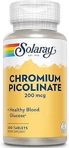 Solaray Chromium Picolinate δισκία, 200 mcg 