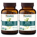 Himalaya Bacopa Monnieri Nootropic Herbal Supplement, Ruh Uyarısı, Destekler Calm, Memory, Cognition, USDA Organic, Non-GMO, 750 mg, 60 Plant-Based Caplets, 2 Pack, 120 Day Supply