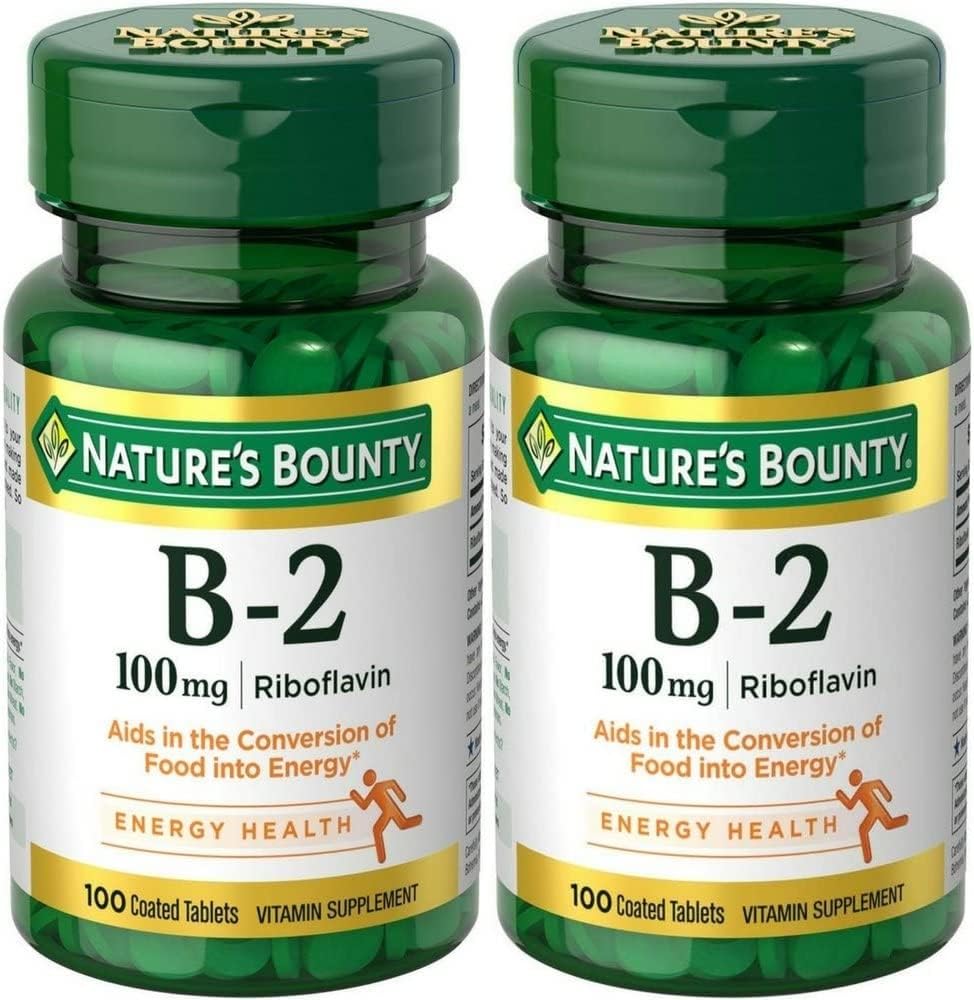 Nature's Bounty, Vitamin B-2, 100 mg, 100 Tablet - 2 Paket