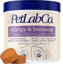 PetLab Co. Alerji & Immune Daily Probiyotiks for Dogs. Supports Yeast Production, Season Allergies, Intermittent Itchiness, Gut & Digestive Health for Large Dogs - 30 Chews - Ambalaj Vary