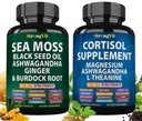 StrongVit Sea Moss Complex & Cortisol Supplement Bundle (120 Capsules)