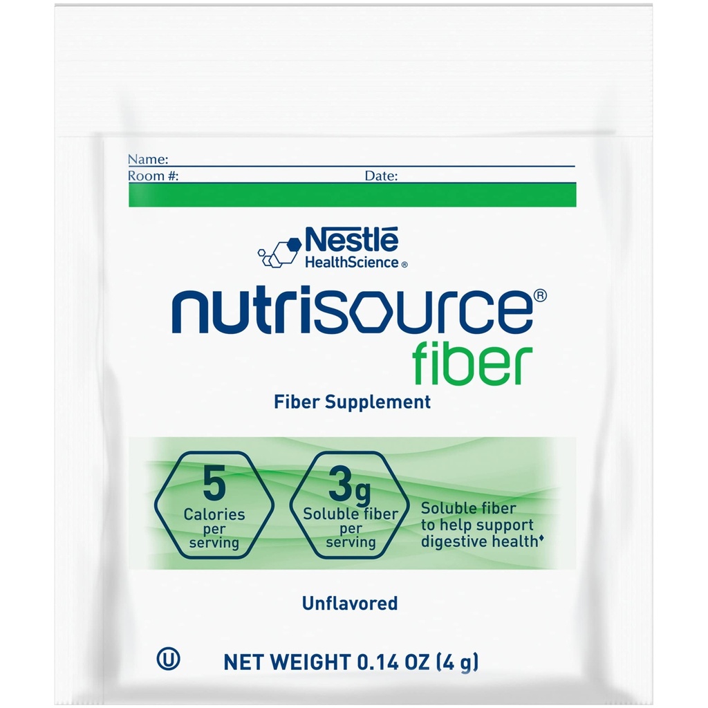Nestle Nutrisource Fiber Fiber Supplement Unflavored 4 Gram Packet 75 Ctt