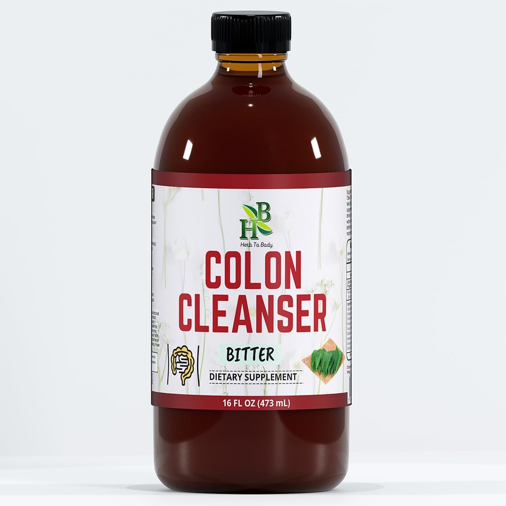 Colon Cleanser Bitter – 16oz – Gentle Colon Cleansing Formula – All Natural & Herbal - Vegan - It Works (16oz)