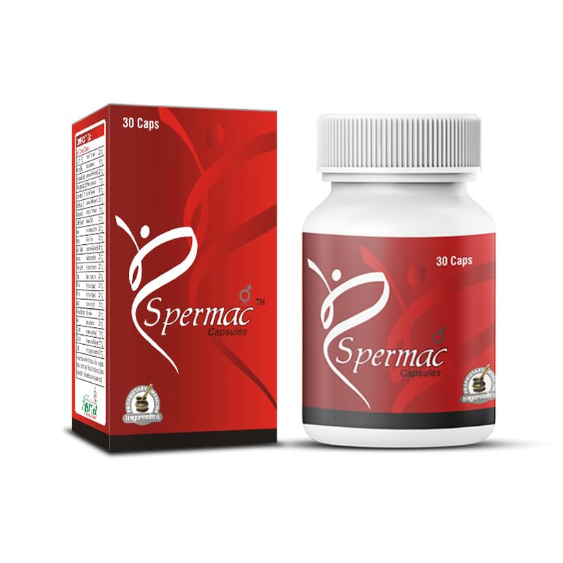 Spermac Capsules with Tribulus Terrestris Linn, Asphaltum Panjabinum, 60 Capsules, 1 Month Supply