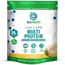 BioTrust Low Carb Protein Tozu - Doğal ve Lezzetli Whey & Casein Ölmüş Hormon Ücretsiz İneklerden - GMO, Soy Free, Gluten Free, Hormon Free (Vanilla)