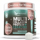 Herbtonics Multi Collagen Protein Powder - Grass-Fed Collagen Peptides (Τύπος 1, 2, 3, 5, 10) για την υγεία των αρθρώσεων, του δέρματος και των οστών.