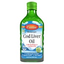 Carlson - Cod Liver Oil, 1100 mg Omega-3s, Plus Vitaminleri A ve D3, Vahşi Caught Norveç Arctic Cod Liver Oil, Sustainable Sourced Nordic Fish Oil Liquid, Green Apple, 250 mL (8.4 Fl Oz)
