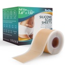 Profesyonel Silikon Scar Sheets (1.6) x 150" Scar Roll-3.8M) - Scars Removal Tedavisi - Keloid, C-Section, Cerrahi, Burn, Acne et