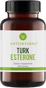 Antler Farms -% 100 Pure Turkesterone, 60 Capsules, 500 mg - Ajuga Turkestanica Extract Std.% 10 Turkesterone, Men's Health Support Güçlü Antioksi Supplement Supplement