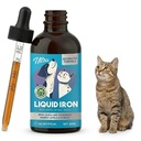 Iron Supplement for Cats and Dogs, 2 Fl Oz Liquid Iron Drops with Vitamin B12 & C, Supports Healthy Blood Levels, Energy and Vitality, Immune Support for Pets Needing Blood Health, Quick Absorption