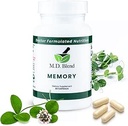 Memory - Natural Assembly - Cognitive Wellness, Memory, & Neural Function - Premium L-Tyrosine, Phosphatidylserine, Bacopa Monnieri - 30 Capsules 1 Pack