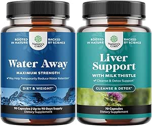 Water Away Pills'in Garantisi – Herbal Diuretic Pills for Water Retention for Fast Acting Bloating Relief and Liver Cleanse Detox & Tamir Formula - Herbal Liver Support Supplement