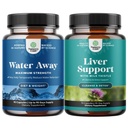 Water Away Pills'in Garantisi – Herbal Diuretic Pills for Water Retention for Fast Acting Bloating Relief and Liver Cleanse Detox & Tamir Formula - Herbal Liver Support Supplement