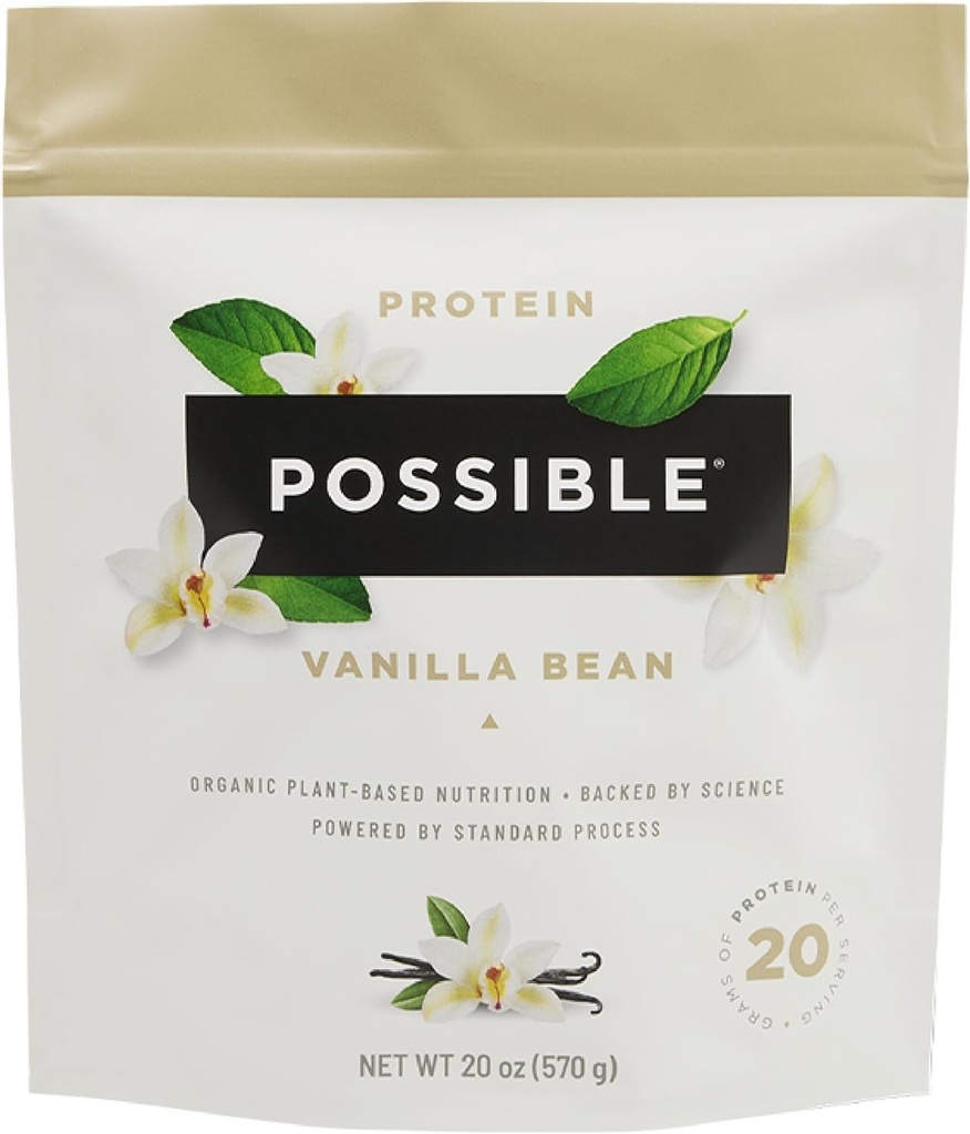 Protein Toz Vanilla Bean - 20g of Vegan, Plant-Based Protein Mix - Non-GMO, Non-Dairy, Gluten-Free - 3.5g of BCAAs - 9 Essentials - 15Day Supply - 1 Bag, 15 Hizmet