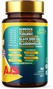 AJS Sea Moss Capsules 3200mg, Himalayan Shilajit 1000mg with Black Seed Oil, Ashwagandha, Turmeric, Bladderwrack, Burdock, Vitamins, Berberine, Lion’s Mane Mushroom, Elderberry- 90 Caps