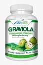 Graviola Soursop Guanabana Extract Anamu Llanten Natural Dietary Supplement. Leaf & Fruit Extract 90 Capsules Non-GMO
