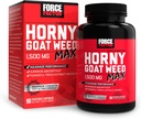 FORCE FACTOR Horny κατσικίσιο ζιζάνιο Max, Horny κατσικίσιο ζιζάνιο για άνδρες και γυναίκες για να μεγιστοποιήσει την απόδοση και την οδήγηση, τριπλό-extract HGW Horny κατσικίσιο ζιζάνιο συμπλήρωμα, 1500mg, 90 κάψουλες