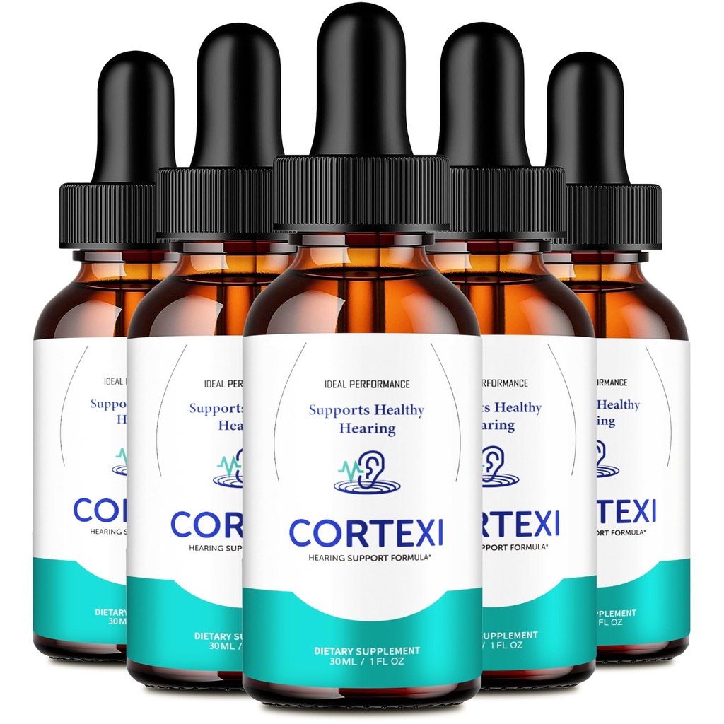 IDEAL PERFORMANCE Cortexi Tinnitus Relief for Ringing Ears Drops - Cortexi Hearing Support Supplement Liquid Drops - Maximum Strength, CortexiDrops Supports Healthy Hearing Reviews (5 Pack)