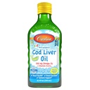 Carlson - Kid's Cod Liver Oil, 550 mg Omega-3s, Vitamins A & D3, Wild Norveç, Lemon, 250 mL