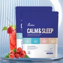 PHNu Calm & Sleep Tozed Drink Mix Raspberry L Theanine Ksm-66 Ashwagandha Magnezyum Glycinate Vitamin D 3 Supplements for Relaxation & Focus No Sugar Non GMO
