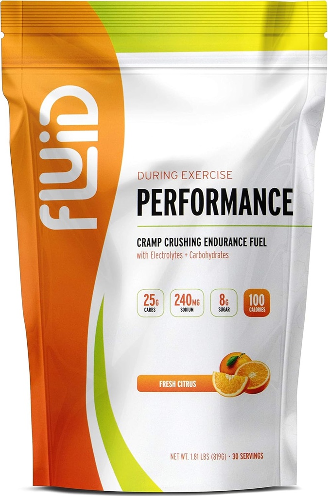 Akış Performansı - Low Sugar Endurance Fuel Sports Drink Mix with Electrolytes, All Natural Materialss, Gluten-Free for Before or During Egzersiz (Fresh Citrus, 30 Hizmet)
