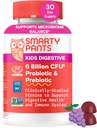 SmartyPants Kids Probiyotik & Prebiyotik Gummies for Digestive Health: Gut Health Supplement, Klinik olarak Immune Support, Grape, 60 Kont (30 Day Supply)