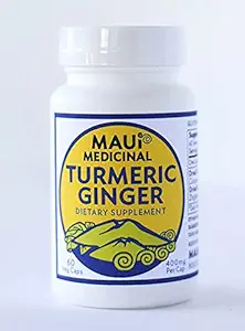 Turmeric Ginger 90 Veggie Capsules 400mg per Capsule (Organical Grown) ABD