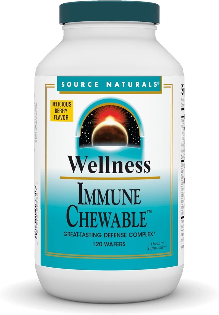 Πηγή Naturals Wellness Immune Chewable, Great-Tasting Defense Complex*, 120 Wafers