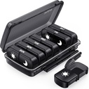 PULIV Weekly Pill Organizer 7 Ημέρα 2 φορές την ημέρα, Black Damp-Proof AM Pill Box 7 Ημέρα, Υπόθεση Χάπια με Φορητό Design, Μεγάλη Ιατρική Organizer για Βιταμίνες, Φάρμακα, ιχθυέλαια, Συμπληρώματα