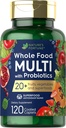 Nature's Fortune Whole Food Multivitamin with Probiyotiks | 120 kaplama Caplets | Made with 20 Fruits and Sebzes | Non-GMO & Gluten Free Supplement Supplement Supplement