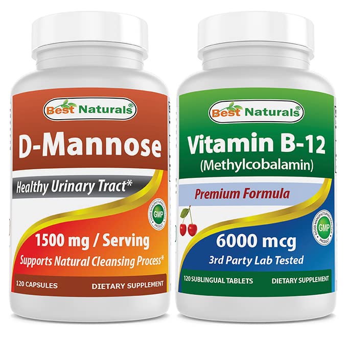 En İyi Doğallar D-Mannose 1500 mg & Vitamin B12 6000 mcg
