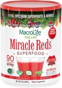MacroLife Naturals Miracle Reds Superfood Supplement Toz Antioksis Polyols Enzymes Probiyotiks - Raw Non-GMO Organik Vegan Gluten & Dairy Free - 30oz (90 Hizmet) 30oz 30oz (90 Hizmet)