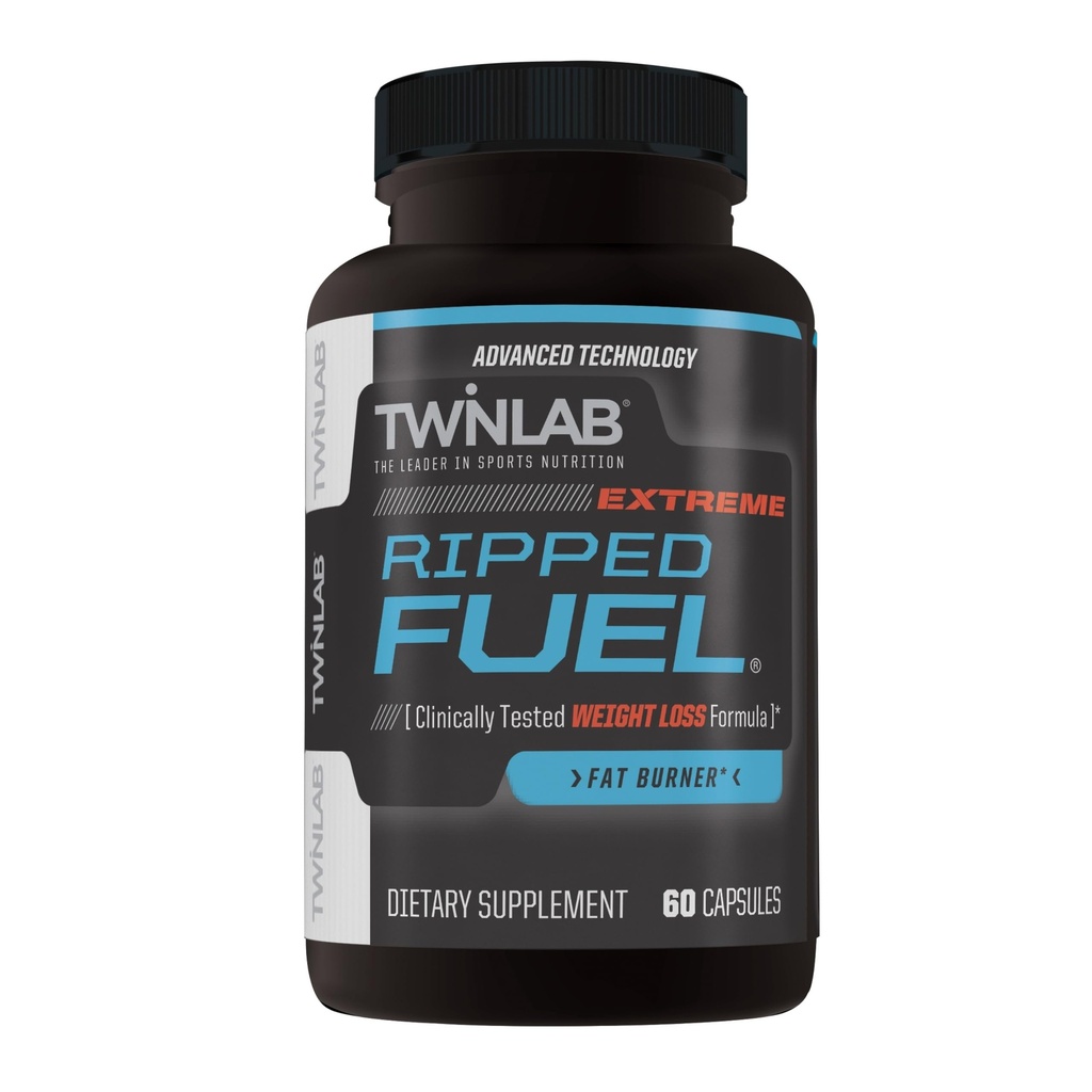 Twinlab Rippped Fuel Extreme - Συμπλήρωμα ενέργειας για την υποστήριξη διαχείρισης βάρους & μυϊκή υγεία - 60 κάψουλες