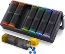 Haftalık Pill Organizer 1 Gün (Black) ve Haftalık Pill Organizer 2 Zaman Bir Gün (Translucent-Black)