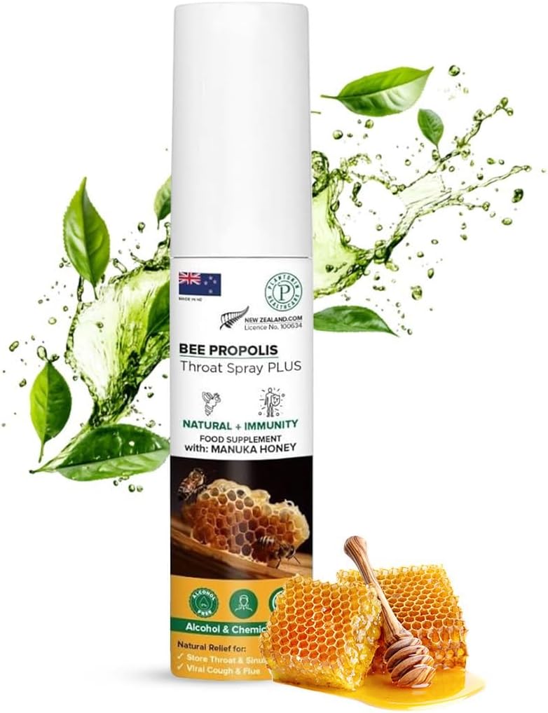 New Zealand Bee Propolis Sore Throat Spray with Manuka Honey - 20 ml 