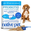 Native Pet Probiotics for Dogs – Dog Probiotic Powder for Gut & Digestive Health, Vet-Formulated 6B CFUs Dog-Specific Probiotic Strains, Supports Stool Quality & Diet Transitions – 30 Scoops