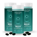 iwi ζωή Εγκέφαλος Omega-3, 180 Softgels (90 εξυπηρετούν), Vegan Plant-based Algae Omega-3 με EPA + DHA, Focus, μνήμη και υποστήριξη Mood Συμπλήρωμα διατροφής, Κριλ & Fish Oil Εναλλακτική, Δεν Fishy Επίγευση