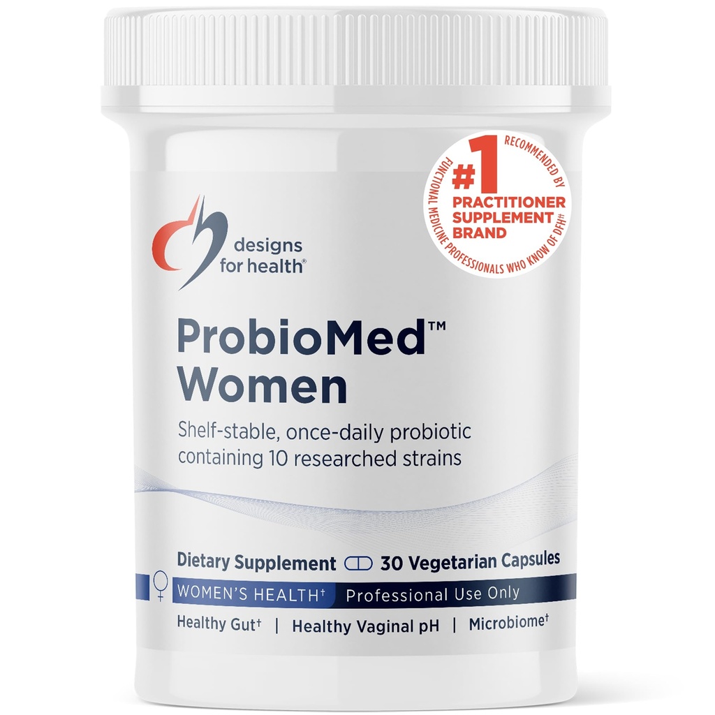 Sağlık ProbioMed Women - Vaginal Probiyotiks to Support PH Balance, Vaginal Comfort, Immune Health & Gut Health for Women - Dairy-Free Probiyotik (30 Capsules)
