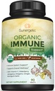 USDA Organik Immune Support Supplement – Organik Immune Health Supplement with Vitamin C, Elderberry, Astragalus, Oregano, Ginger, Moringa & Garlic – Organik Immune System Support - 90 Immune Tabletler