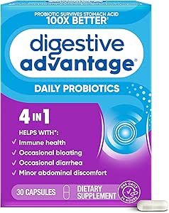 Günlük Probiyotik Capsule - Digestive Avantaj 30 Capsules, 100x Daha İyi, Daha Azens Bloating, Kalsiyum, Digestive Health ve Gut Flora, multiplive Health and Gut Flora, multiplive Health and Gut Flora, multipl