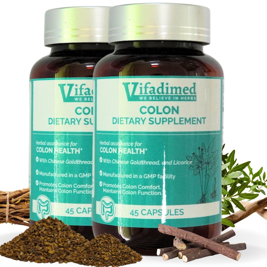 Colon for Diarrhea, IBS-D,Colitis, Soothes Irritation,Enhances Colon's Function. Intestine Lining,Gut Microbiome,Colon Motility. IBS Relief,90 Capsules.