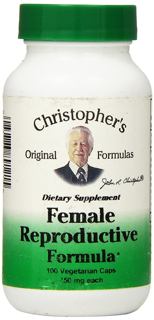 Christopher's Original Formulas Female Reproductive Formula – 100 Vegetarian Capsules – Herbal Blend for Women - Pack of 3